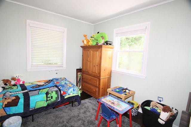 436 W Point Rd, Lancaster, VA 22503 - bedroom with carpet flooring and crown molding