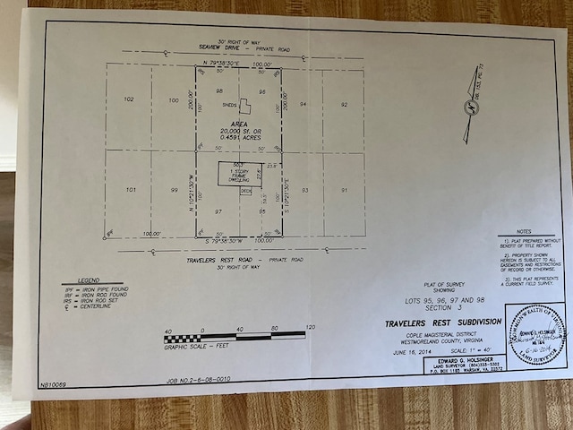 827 Travelers Rest Rd, Hague, VA 22469 - view of home floor plan