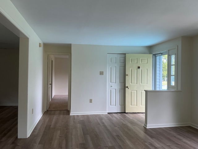 827 Travelers Rest Rd, Hague, VA 22469 - foyer with dark wood-type flooring