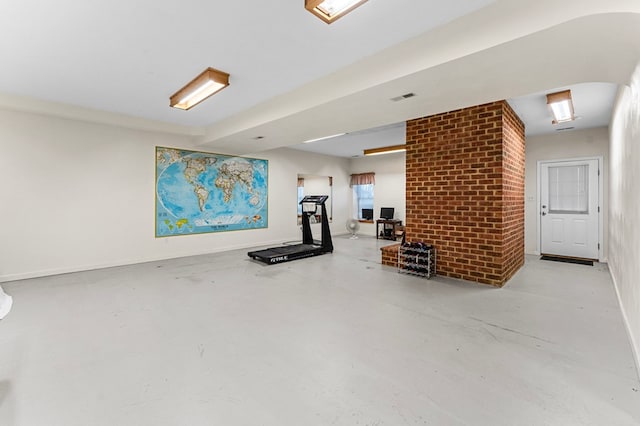 view of workout room