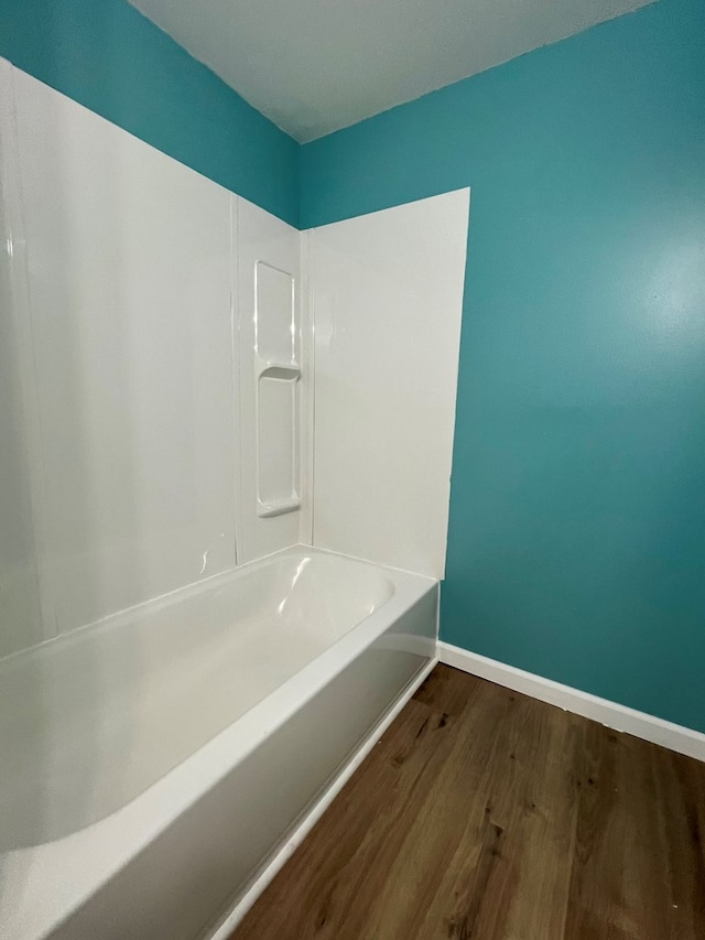 bathroom featuring hardwood / wood-style flooring