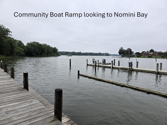 309 Nomini Bay Dr, Montross, VA 22520 - dock area featuring a water view