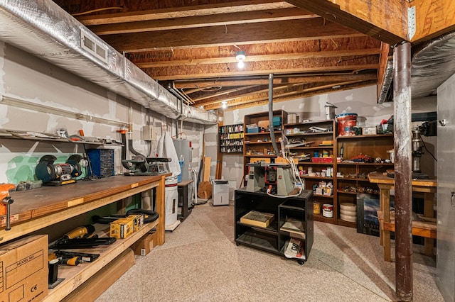 309 Nomini Bay Dr, Montross, VA 22520 - unfinished below grade area featuring light colored carpet
