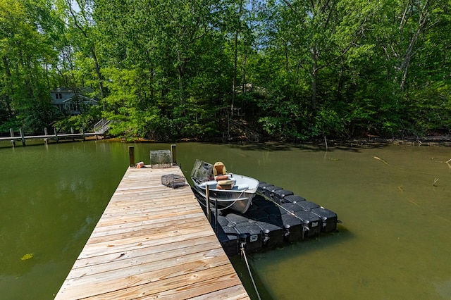 62 Denver Rd, Heathsville, VA 22473 - dock with a water view and view of scattered trees