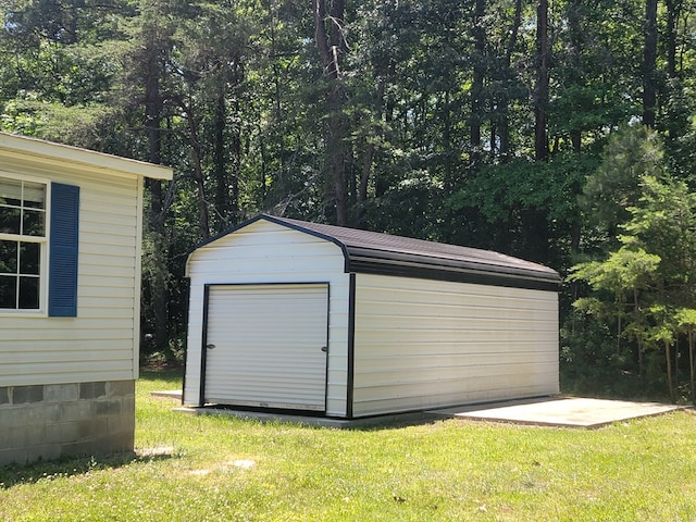 159 Dirt Bridge Rd, Topping, VA 23169 - garage with a storage shed