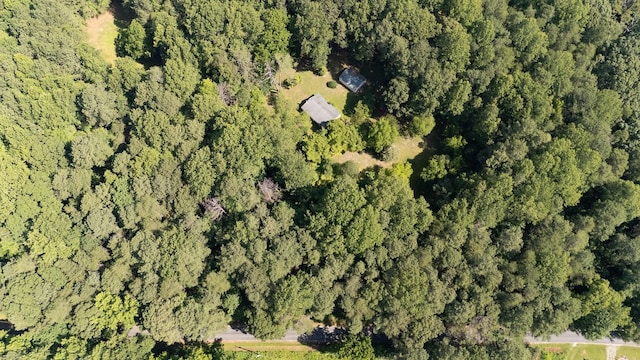 1026 Hoecake Rd, Lancaster, VA 22503 - aerial overview of property's location featuring a heavily wooded area