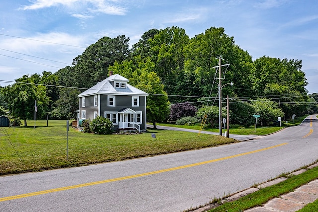 19 Wharton Grove Ln, Weems, VA 22576 - view of front of property featuring a front lawn