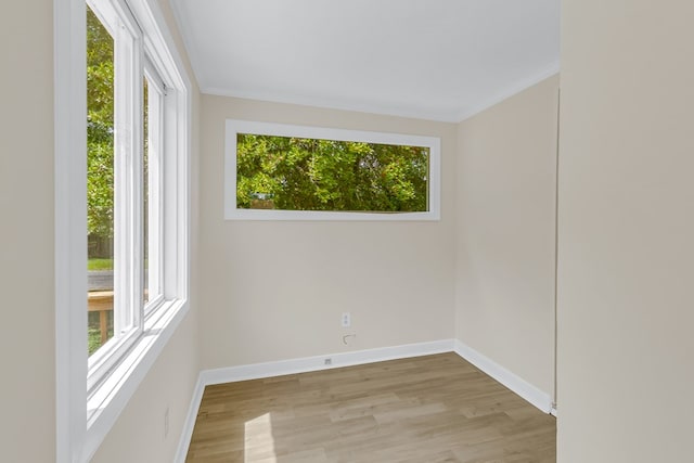 19 Wharton Grove Ln, Weems, VA 22576 - unfurnished room featuring wood finished floors and crown molding
