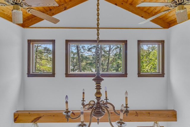 912 Levelgreen Rd, Lancaster, VA 22503 - detailed view of a wooden ceiling with exposed beams and ceiling fan