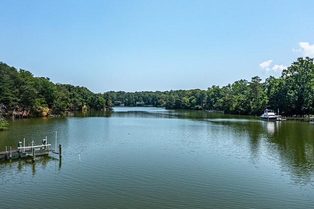 912 Levelgreen Rd, Lancaster, VA 22503 - water view featuring a forest and a boat dock