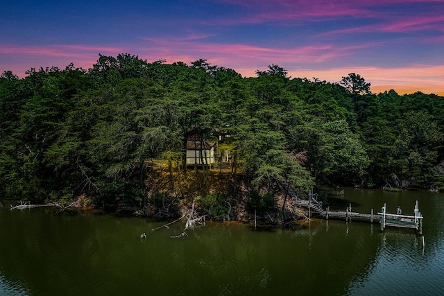 912 Levelgreen Rd, Lancaster, VA 22503 - dock area featuring a water view and a wooded view