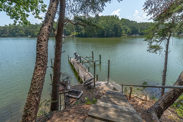912 Levelgreen Rd, Lancaster, VA 22503 - dock featuring a water view and a view of trees