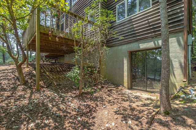 912 Levelgreen Rd, Lancaster, VA 22503 - view of home's exterior with a wooden deck