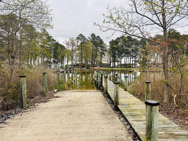 276 Safe Harbor Lndg, Hague, VA 22469 - dock featuring a water view