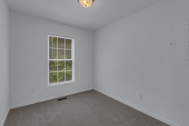 1 Bull Creek Dr, Lancaster, VA 22503 - unfurnished room featuring electric panel, carpet flooring, and baseboards