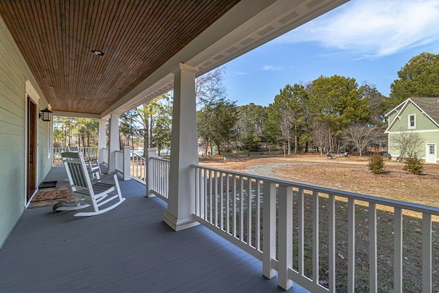 balcony with a porch