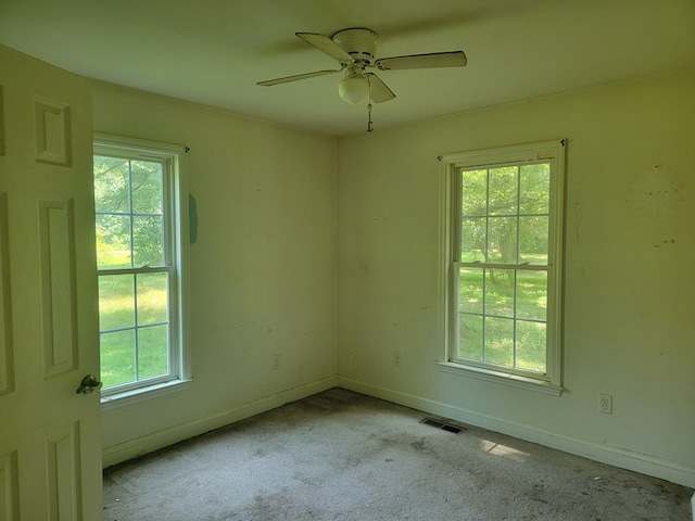 31 Moccasin Trl, Weems, VA 22576 - empty room featuring ceiling fan and carpet flooring