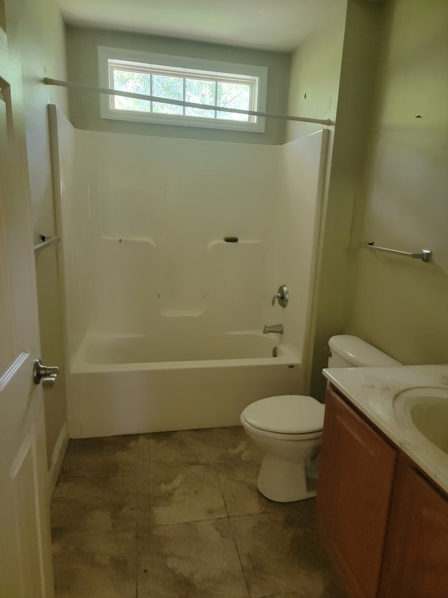 31 Moccasin Trl, Weems, VA 22576 - bathroom with vanity, washtub / shower combination, and tile patterned floors