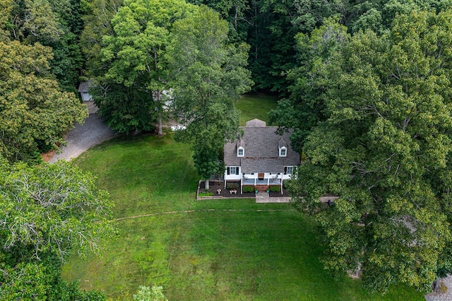 3503 Canal Rd, Farnham, VA 22460 - view from above of property featuring a heavily wooded area