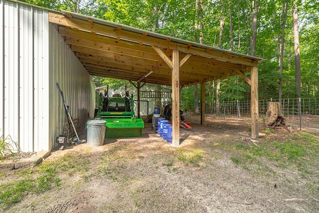 3503 Canal Rd, Farnham, VA 22460 - view of parking / parking lot with a carport and an outbuilding