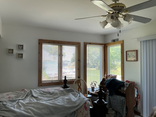 2884 Lake Rd, Lottsburg, VA 22511 - bedroom featuring a ceiling fan