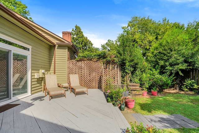 10 Heatherfield Ct, Kilmarnock, VA 22482 - view of wooden terrace