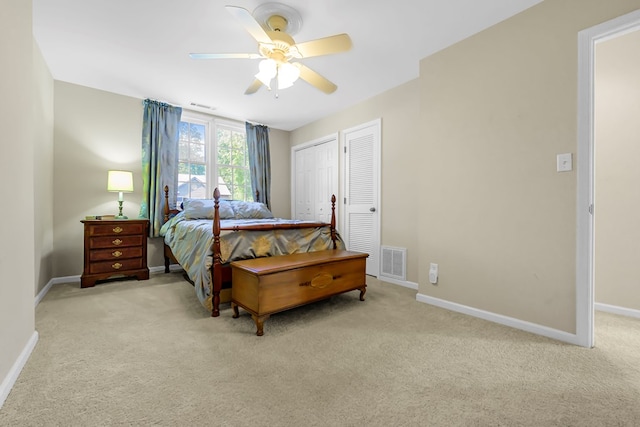 10 Heatherfield Ct, Kilmarnock, VA 22482 - carpeted bedroom featuring baseboards and a ceiling fan