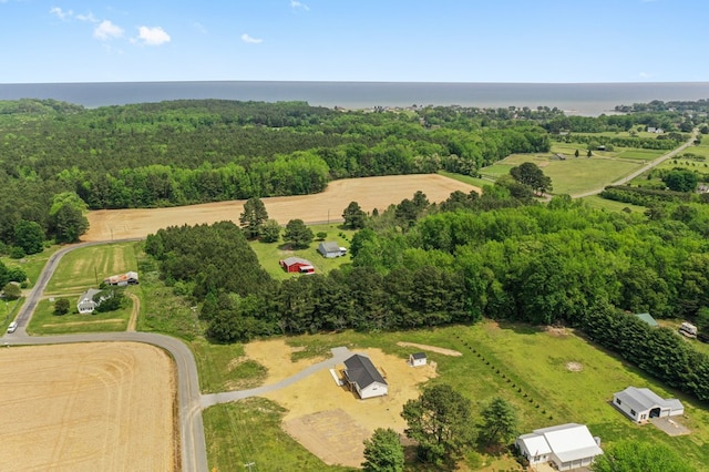 2976 Newmans Neck Rd, Heathsville, VA 22473 - view of rural area with a heavily wooded area and a nearby body of water