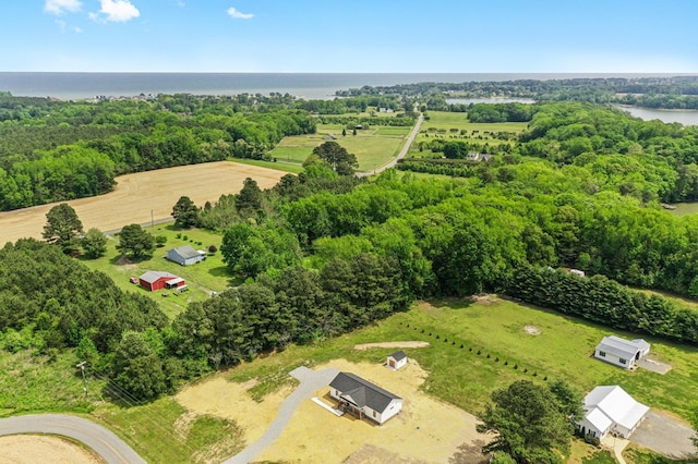 2976 Newmans Neck Rd, Heathsville, VA 22473 - overview of rural landscape with a nearby body of water and a forest