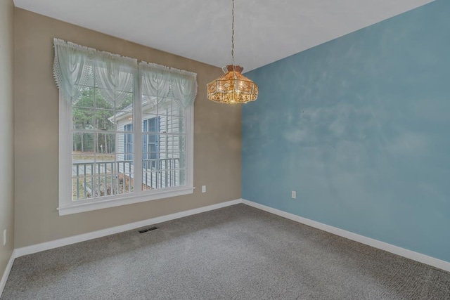 view of carpeted empty room