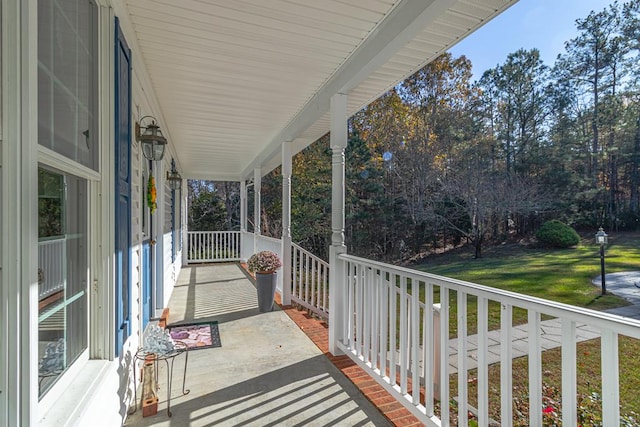 view of patio / terrace featuring a porch