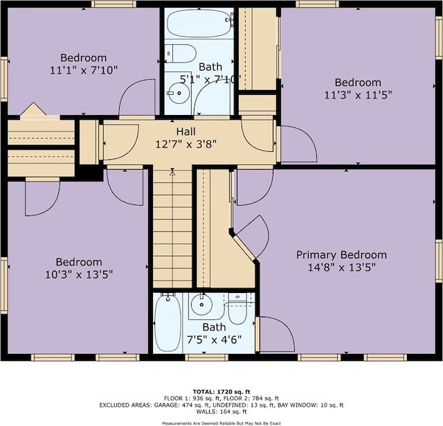 94 Arcadia Dr, Newport News, VA 23608 - view of floor plan / room layout