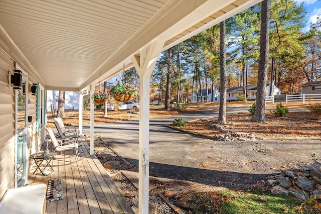 view of wooden terrace