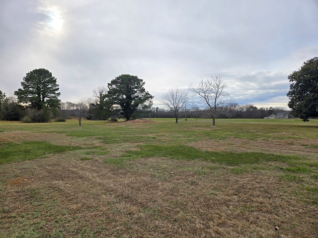 view of yard featuring a rural view