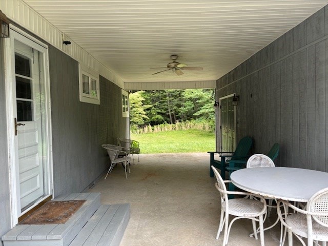 890 Gordon Way, Montross, VA 22520 - view of patio with a ceiling fan