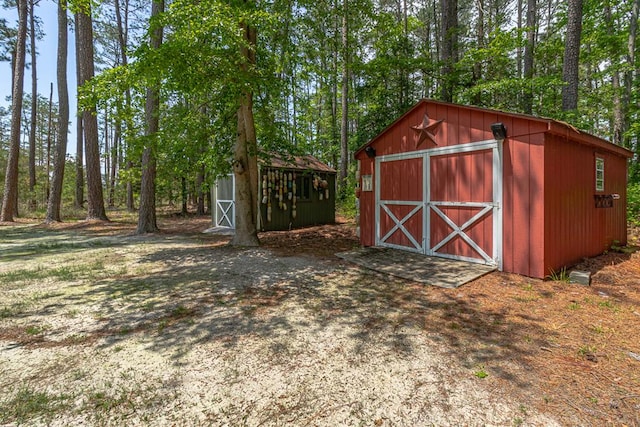 view of outdoor structure