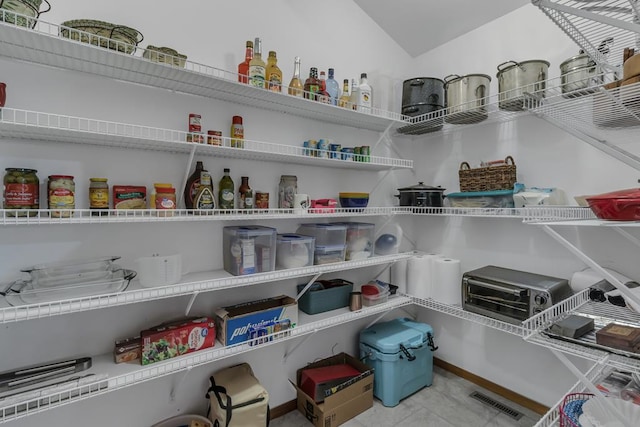 view of pantry