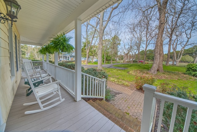 403 Moores Creek Dr, Deltaville, VA 23043 - view of porch