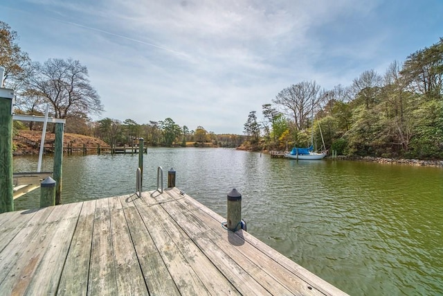 403 Moores Creek Dr, Deltaville, VA 23043 - dock featuring a water view