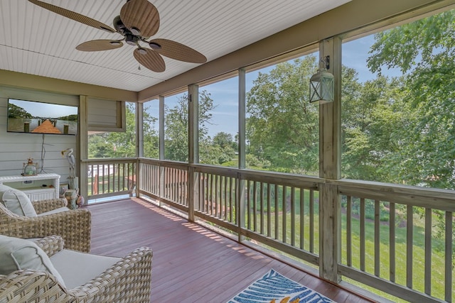 324 Bayberry Ln, Reedville, VA 22539 - sunroom / solarium with ceiling fan and plenty of natural light