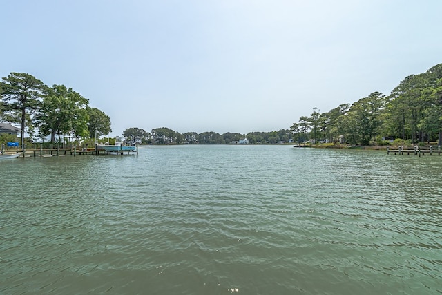 324 Bayberry Ln, Reedville, VA 22539 - water view featuring a boat dock
