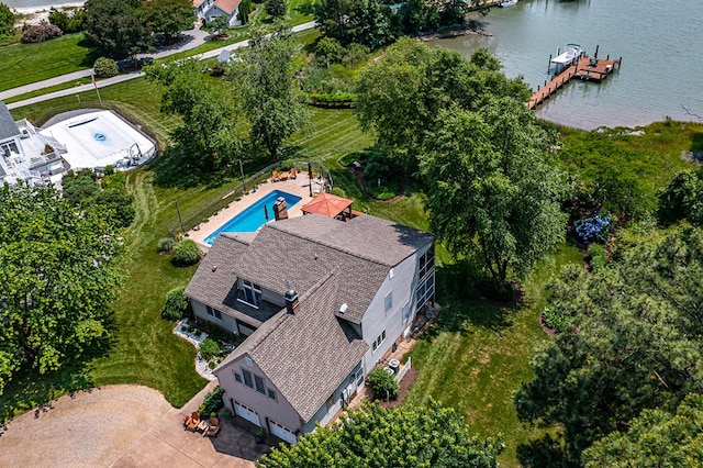 324 Bayberry Ln, Reedville, VA 22539 - view of subject property featuring a large body of water and a pool