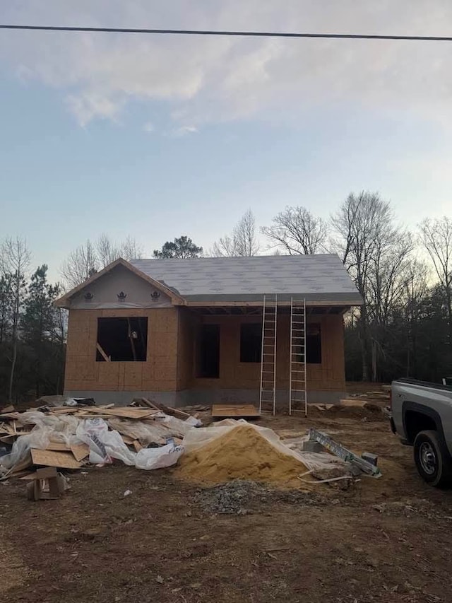 view of property under construction