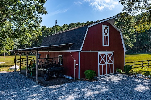 view of outbuilding