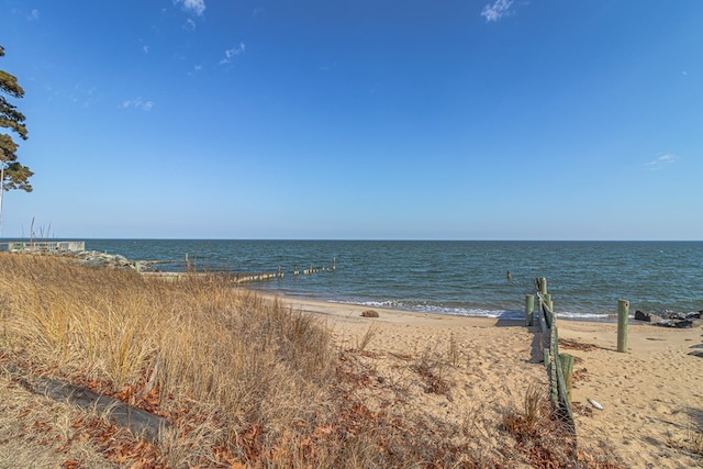 water view featuring a view of the beach