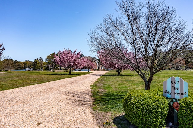 601 Cranes Creek Harbor Dr, Heathsville, VA 22473 - view of community with a lawn