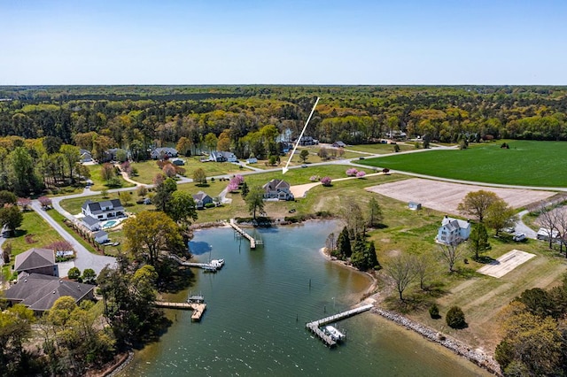 601 Cranes Creek Harbor Dr, Heathsville, VA 22473 - view of property location featuring a heavily wooded area and a large body of water