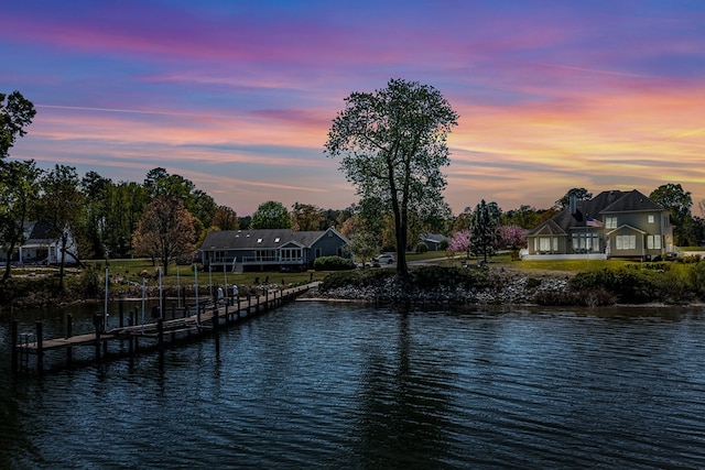 601 Cranes Creek Harbor Dr, Heathsville, VA 22473 - water view featuring a boat dock and boat lift