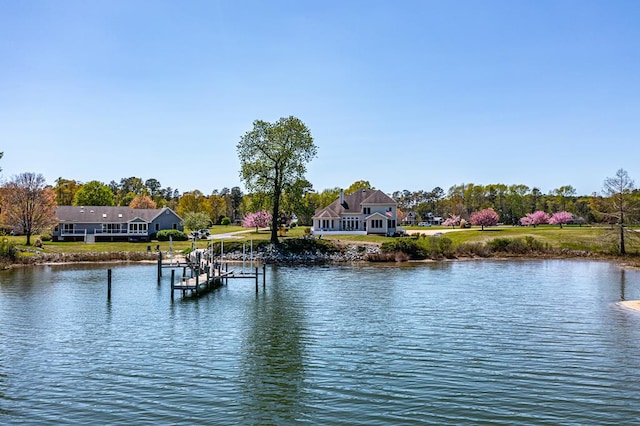 601 Cranes Creek Harbor Dr, Heathsville, VA 22473 - water view featuring a boat dock