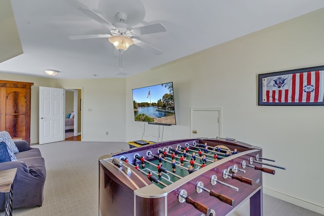 601 Cranes Creek Harbor Dr, Heathsville, VA 22473 - recreation room featuring baseboards and ceiling fan